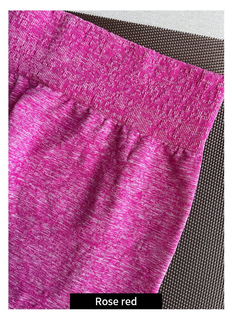 2Pcs Seamless Shorts Women Soft Workout Tights