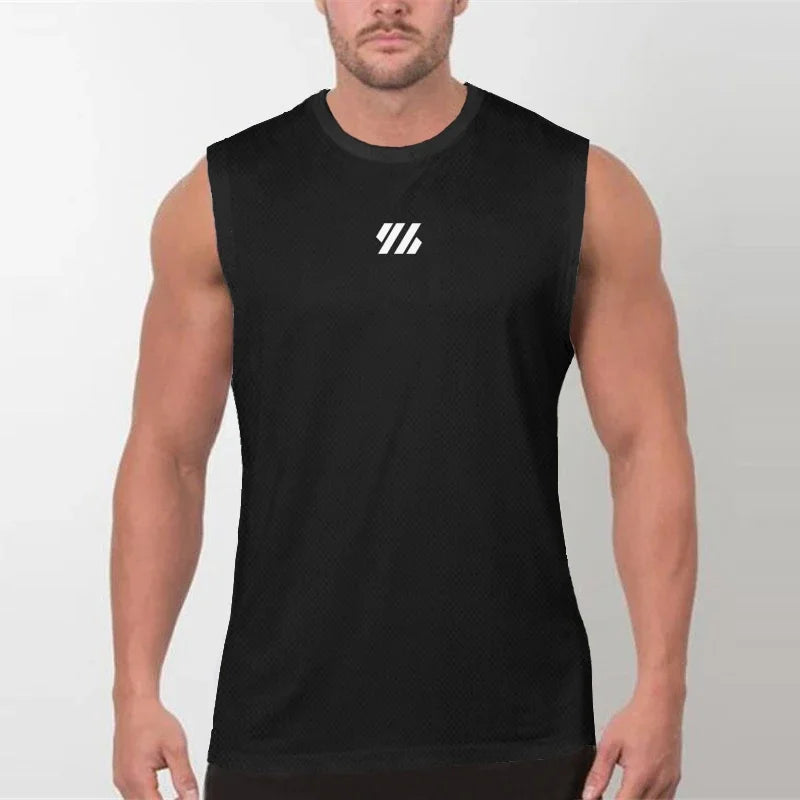 Mens Running Sleeveless Sport Tops