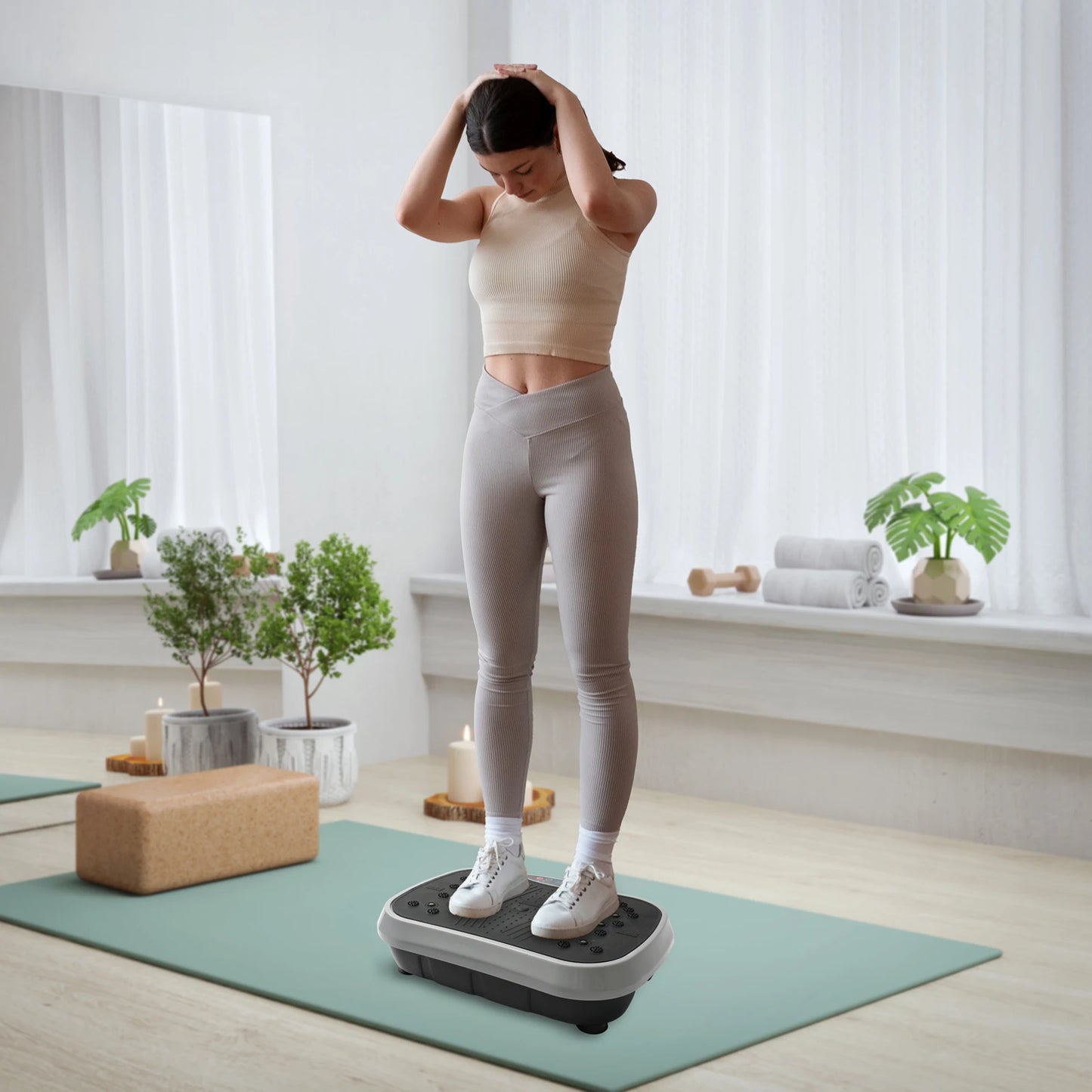 Vibration Plate Exercise Machine Fat-Burning Home Fitness