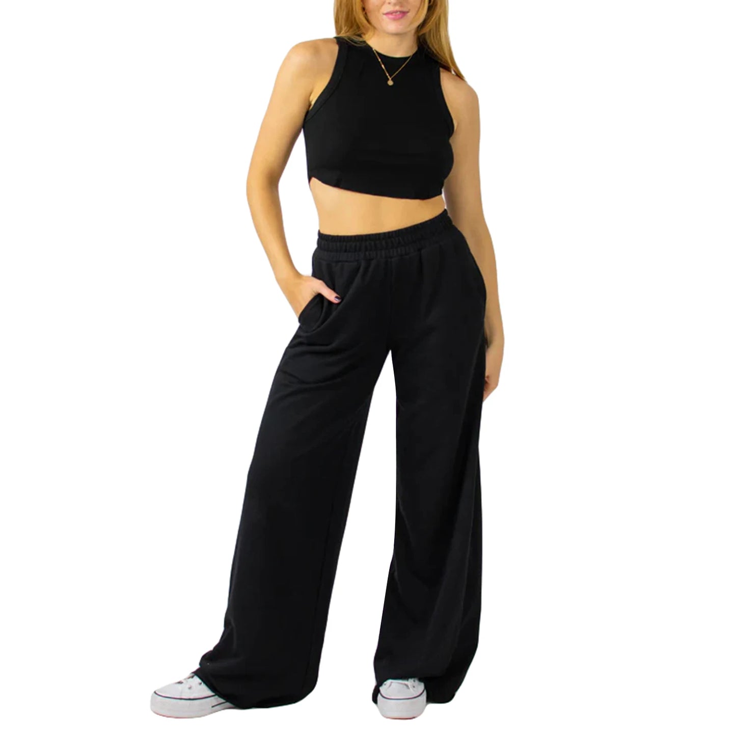 Women s High Waist Wide-Leg Pants