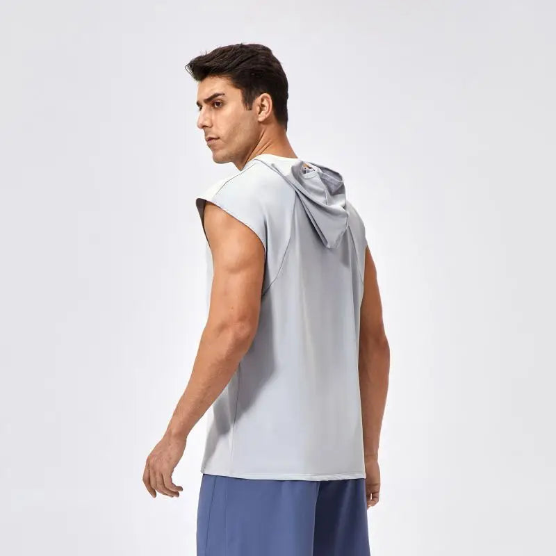 Basketball Hooded Vest Men