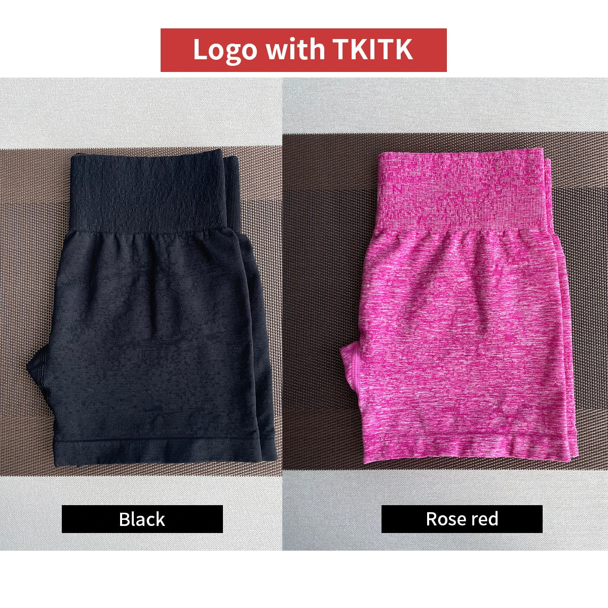 2Pcs Seamless Shorts Women Soft Workout Tights