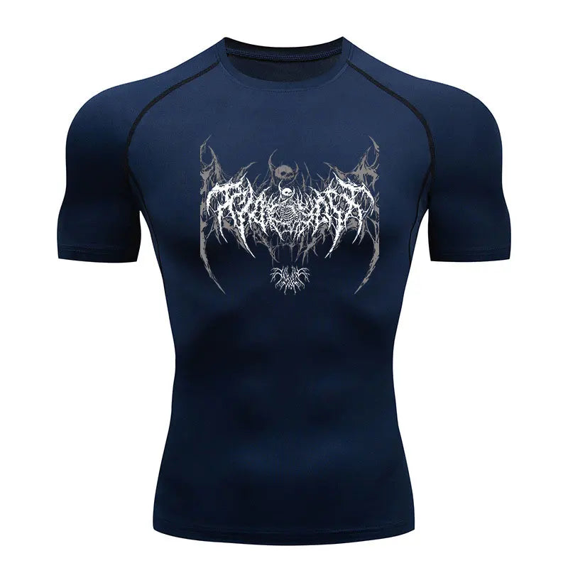 Y2K Compression Shirt Men Gym