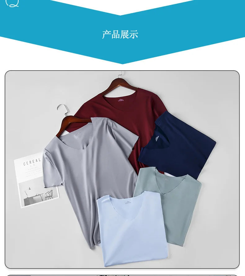 Ice Silk Men T-shirts