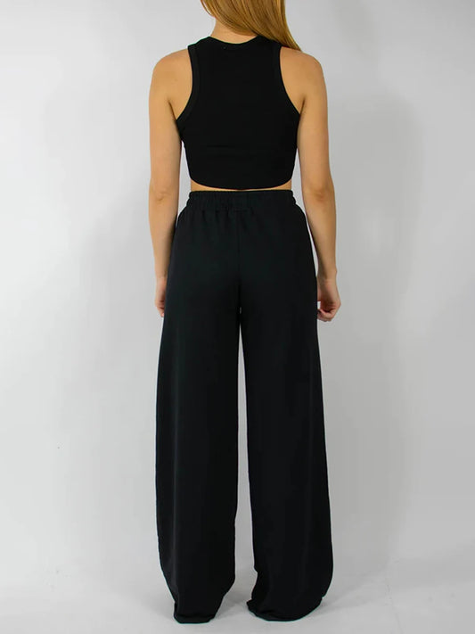 Women s High Waist Wide-Leg Pants
