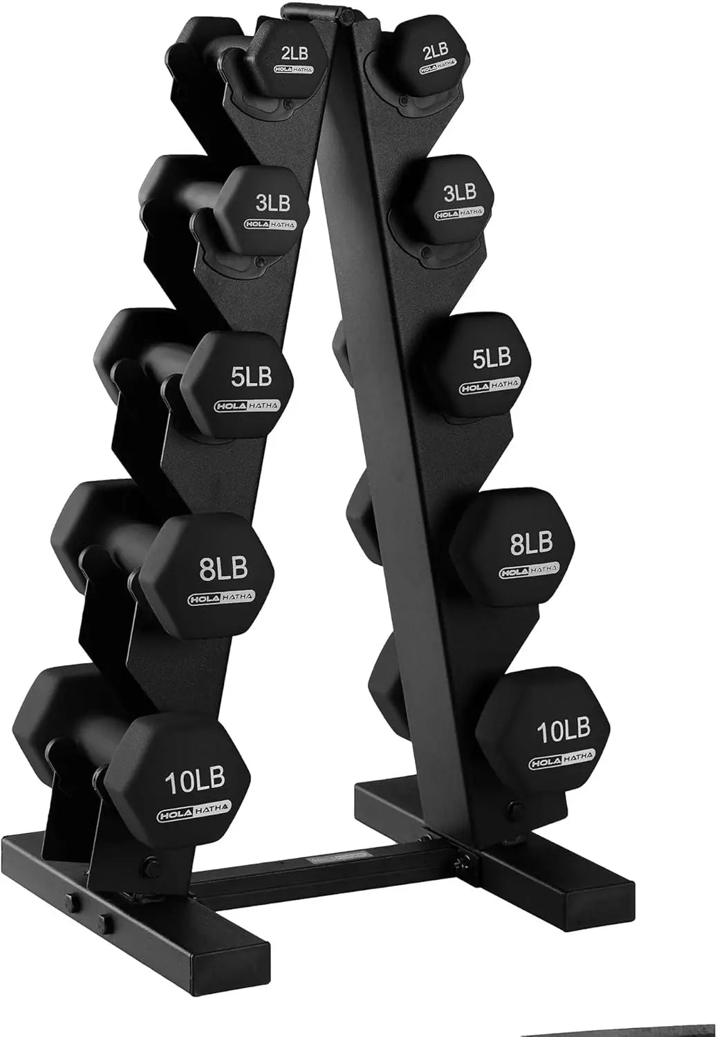 Dumbbell Free Hand Weight Set with Rack