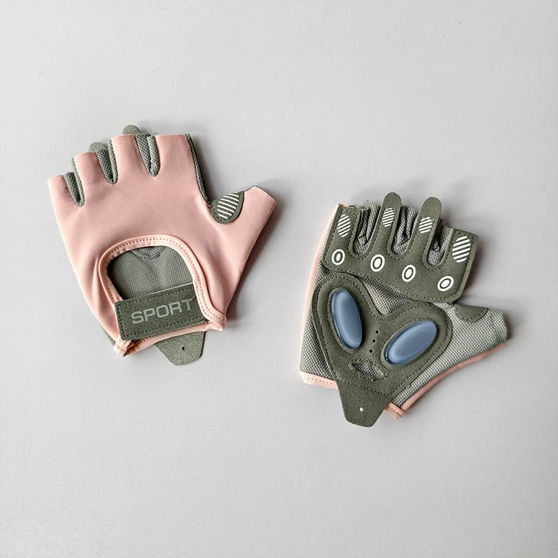 Fitness Women's Half Finger Gloves Anti Cocoon