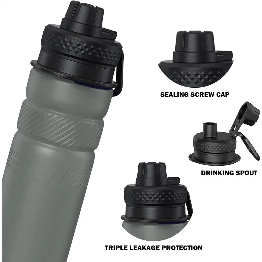 Water Bottle 24oz Foldable Travel Water Bottles