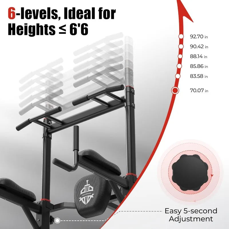 Power Tower Pull Up Dip Station