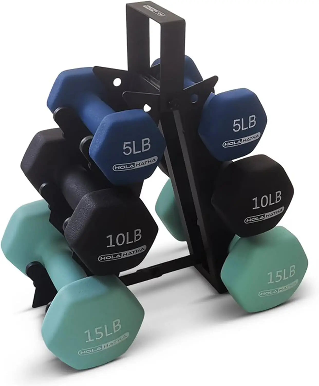 Dumbbell Free Hand Weight Set with Rack