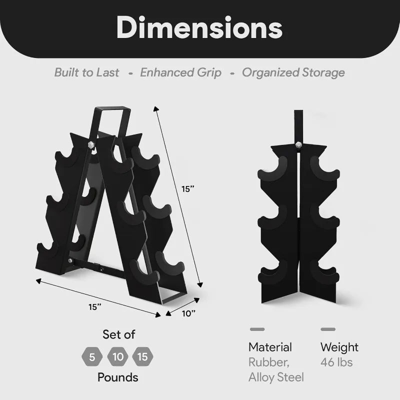 BalanceFrom Premium Rubber Encased Hex Dumbbell Sets