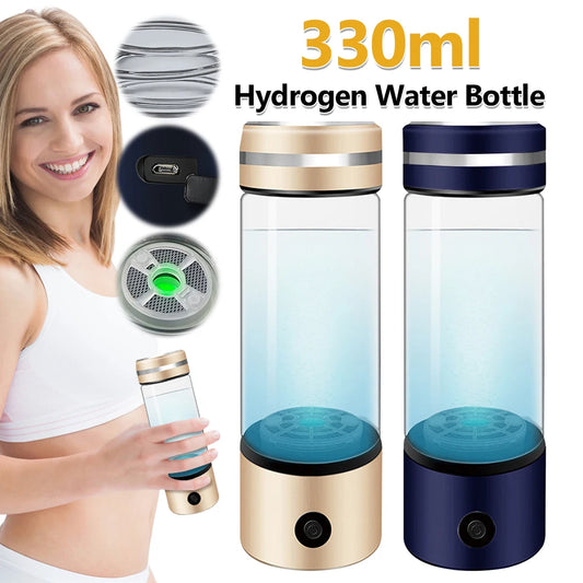 330ml Hydrogen Water Bottle USB Rechargeable