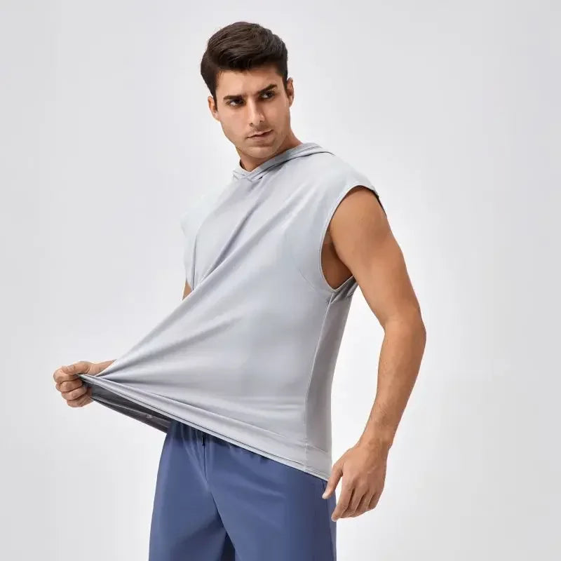 Basketball Hooded Vest Men