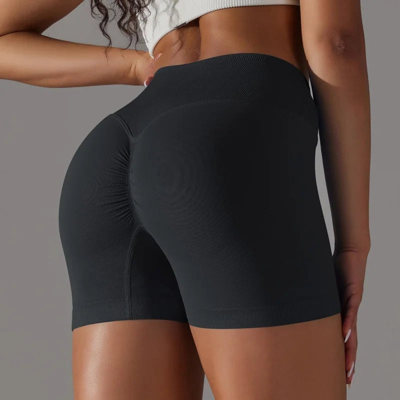 3 Pieces Women Solid Peach Hip Sports Pants