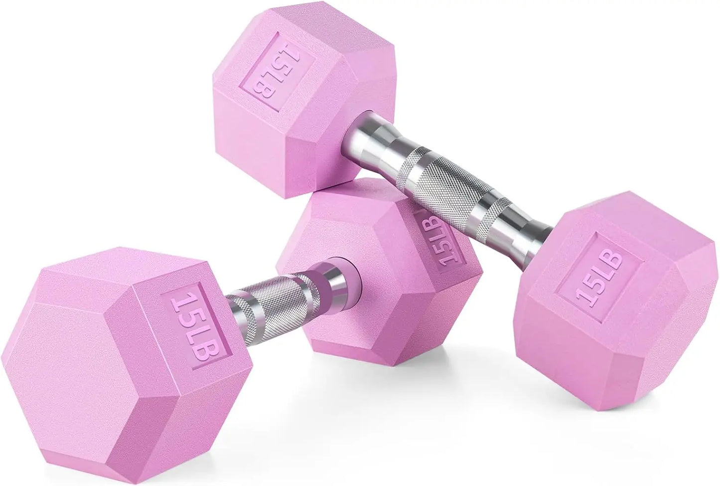 Weights Dumbbells Pink Colors Compatible with Set of 2 Neoprene/Rubber Dumbbells
