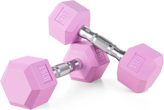 Weights Dumbbells Pink Colors Compatible with Set of 2 Neoprene/Rubber Dumbbells