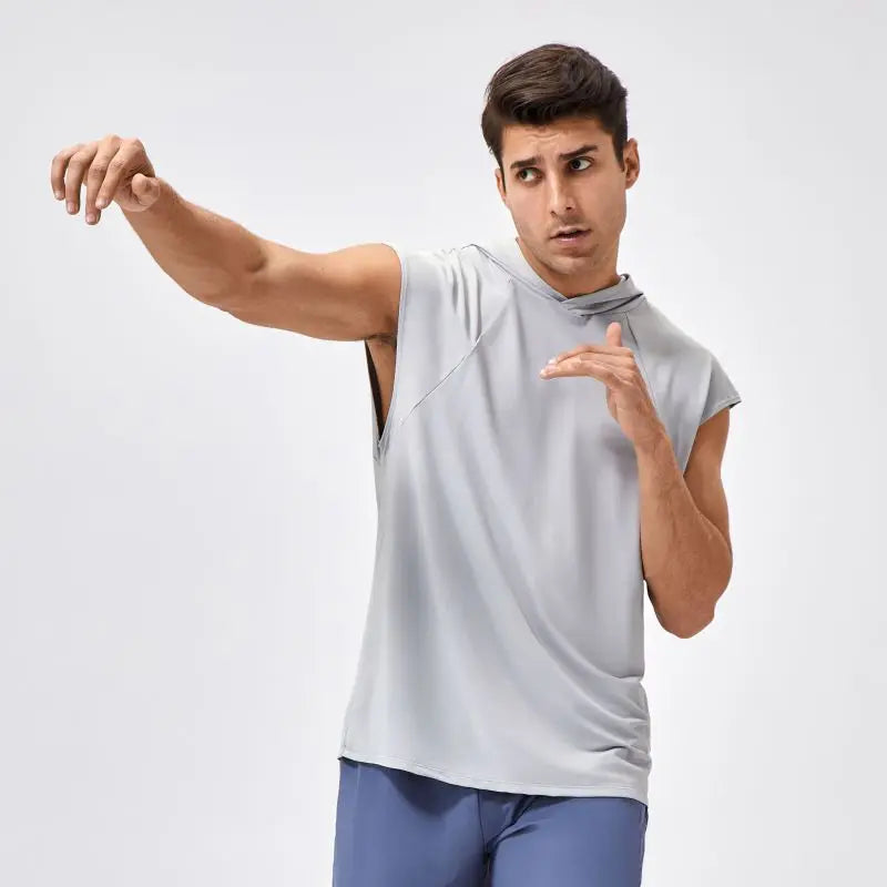 Basketball Hooded Vest Men