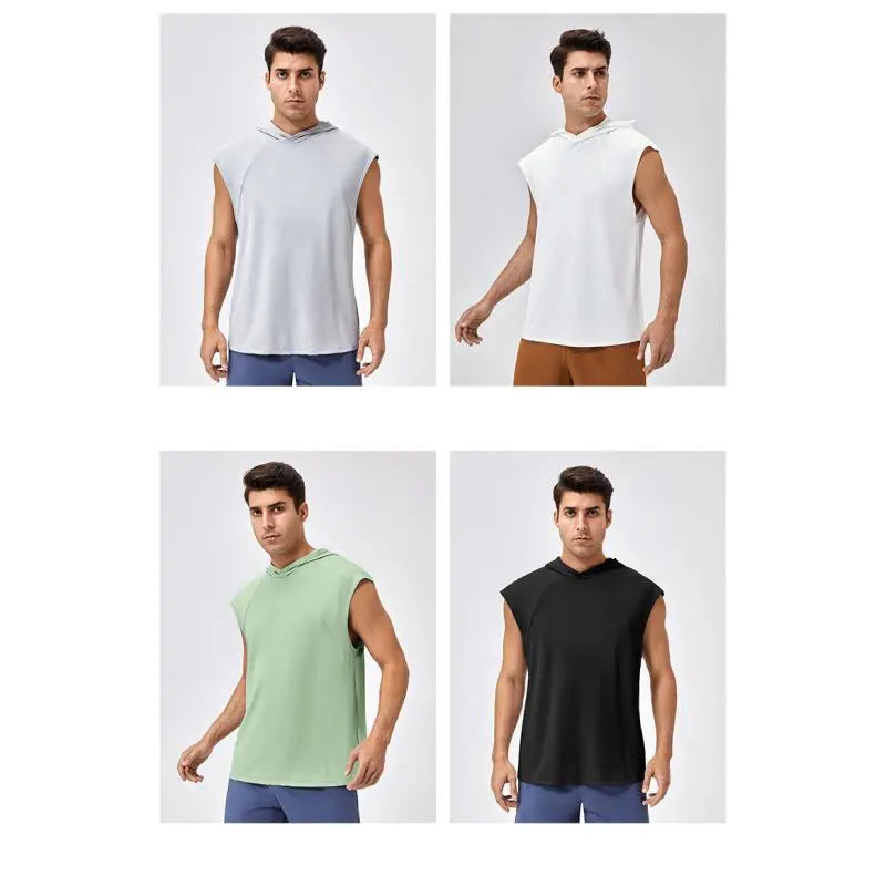 Basketball Hooded Vest Men
