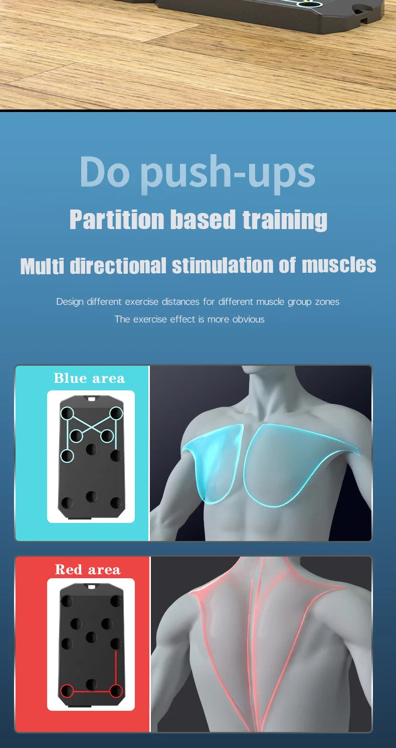 Folding Push-up Board Support Muscle Exercise Multifunctional