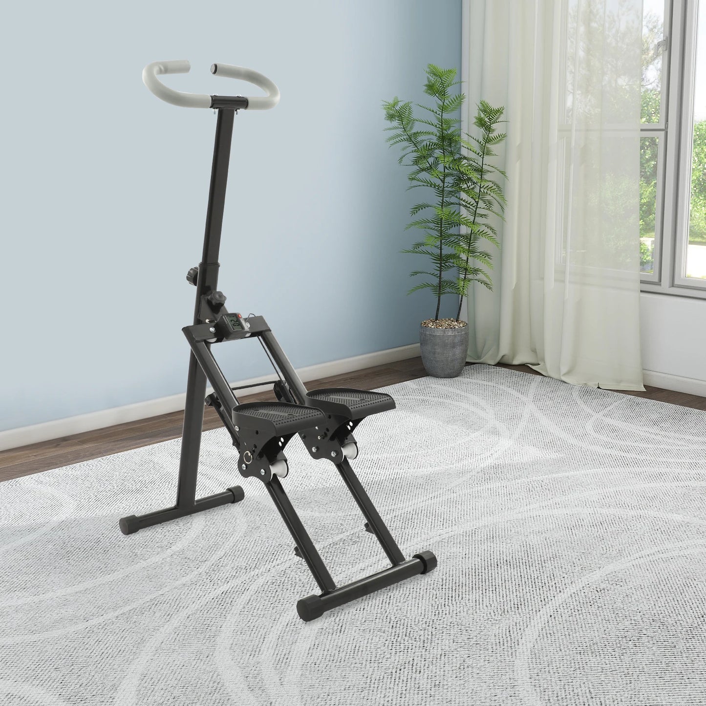 Foldable Stair Stepper, Indoor Vertical Stair Climbing Machine for Full-Body Workout