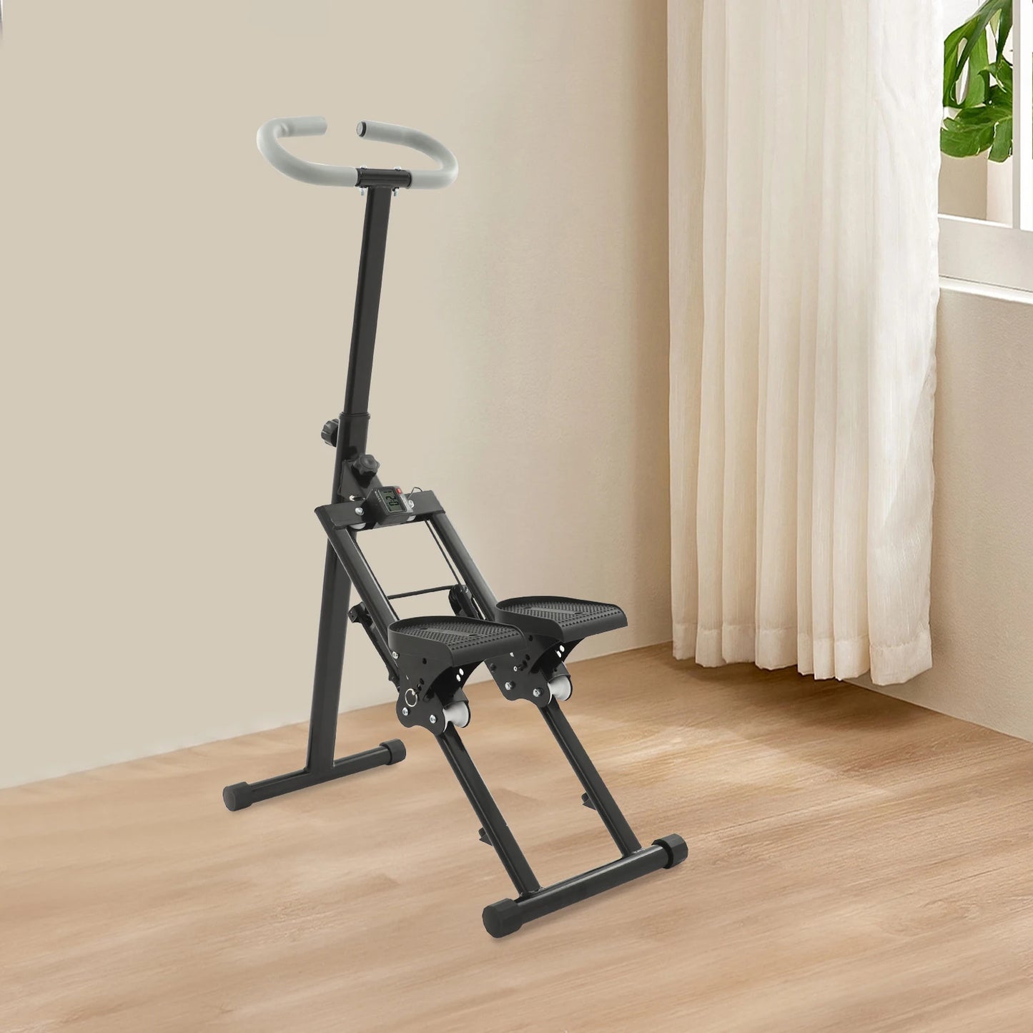 Foldable Stair Stepper, Indoor Vertical Stair Climbing Machine for Full-Body Workout