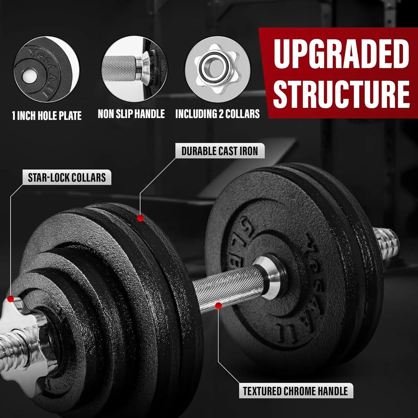 Old School Adjustable Dumbbell Set
