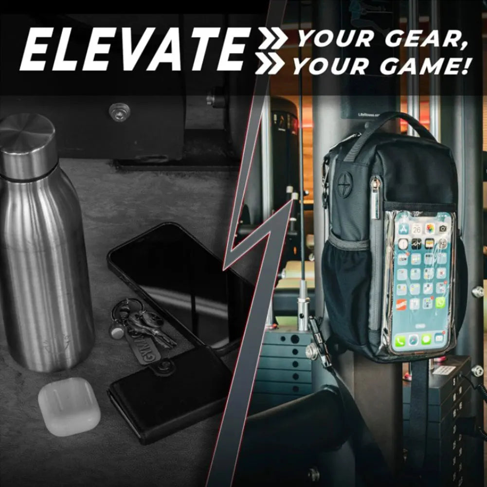 Magnetic Gym Sling Bag with Bottle Holder