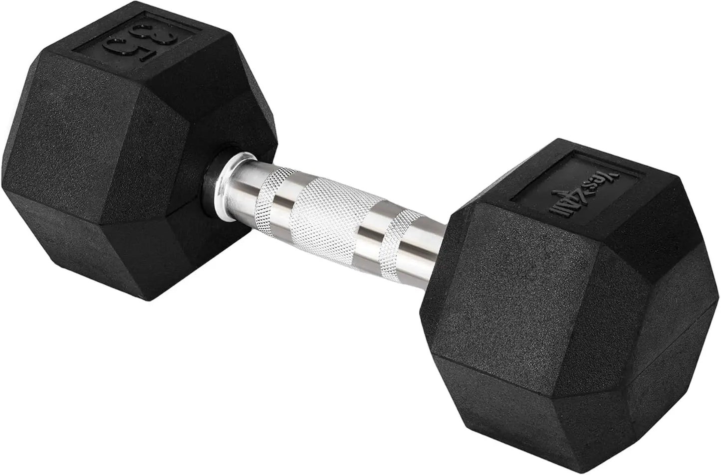 Chrome Grip Encased Hex Dumbbells