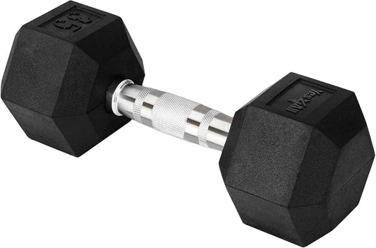 Chrome Grip Encased Hex Dumbbells
