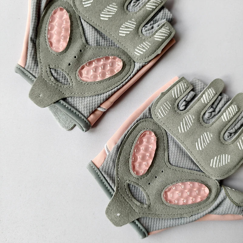 Fitness Women's Half Finger Gloves Anti Cocoon
