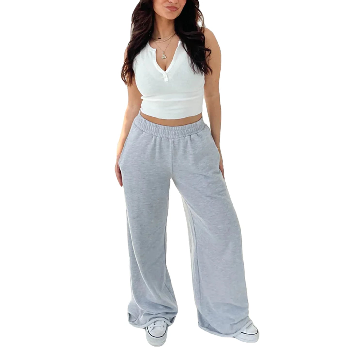 Women s High Waist Wide-Leg Pants