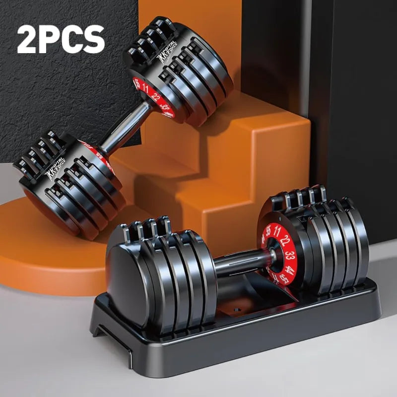 25/55lbs Adjustable Dumbbells Set