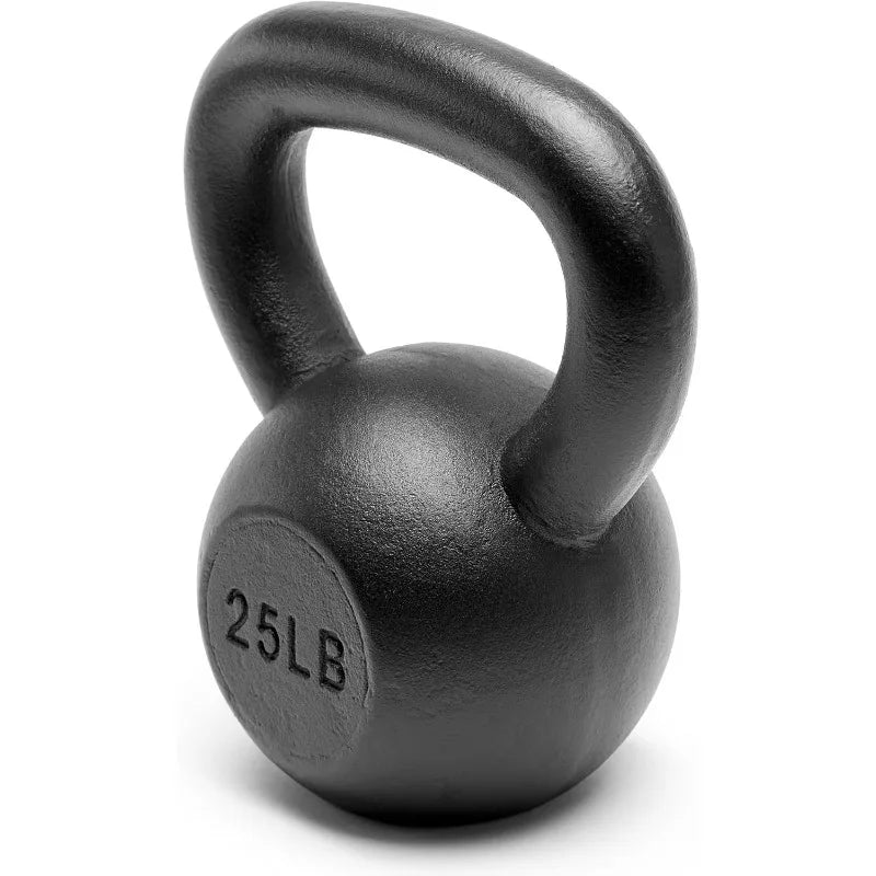 Powder Coated Solid Cast Iron Kettlebell Weights Set
