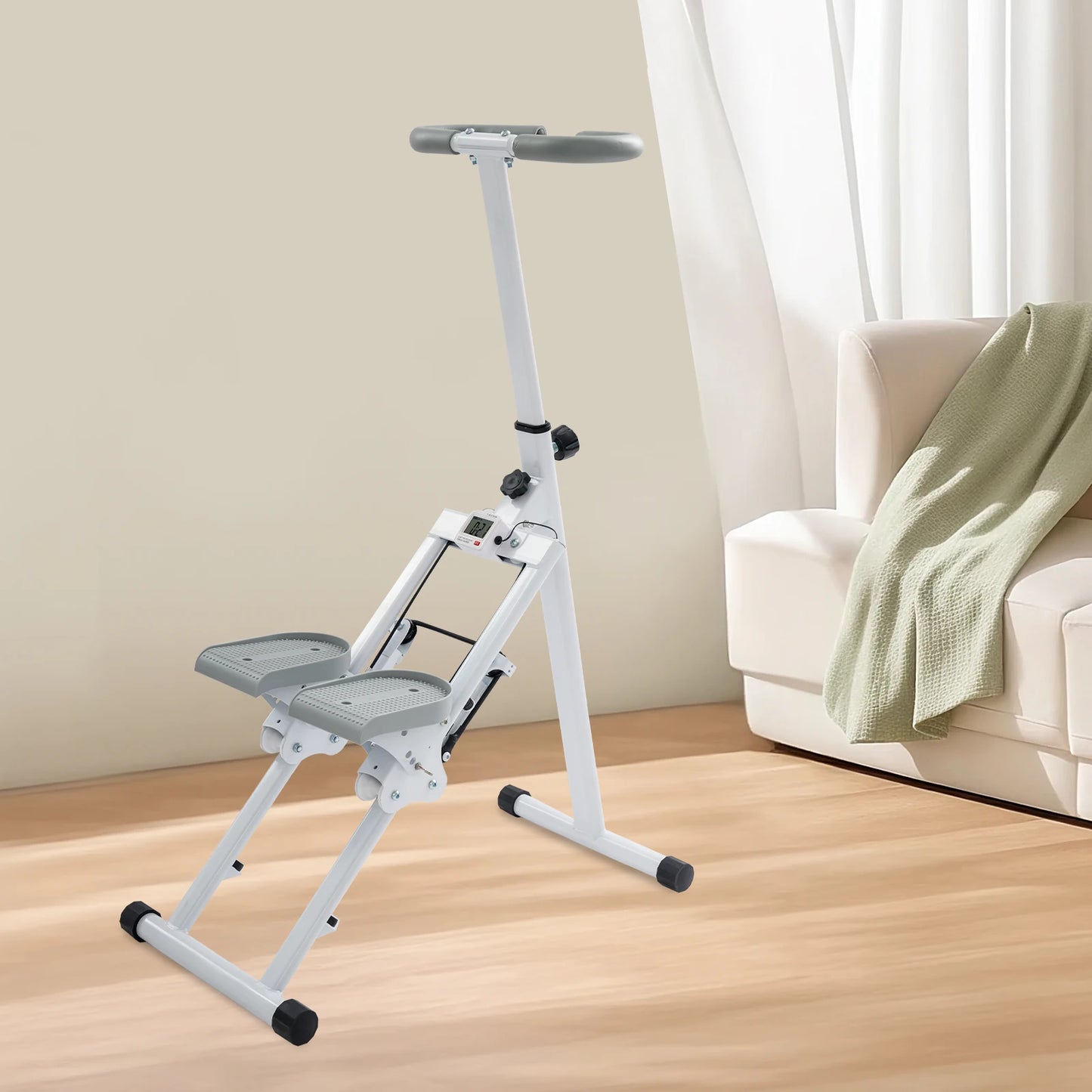 Foldable Stair Stepper, Indoor Vertical Stair Climbing Machine for Full-Body Workout