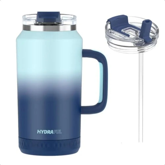 64 oz Tumbler with Handle and Straw