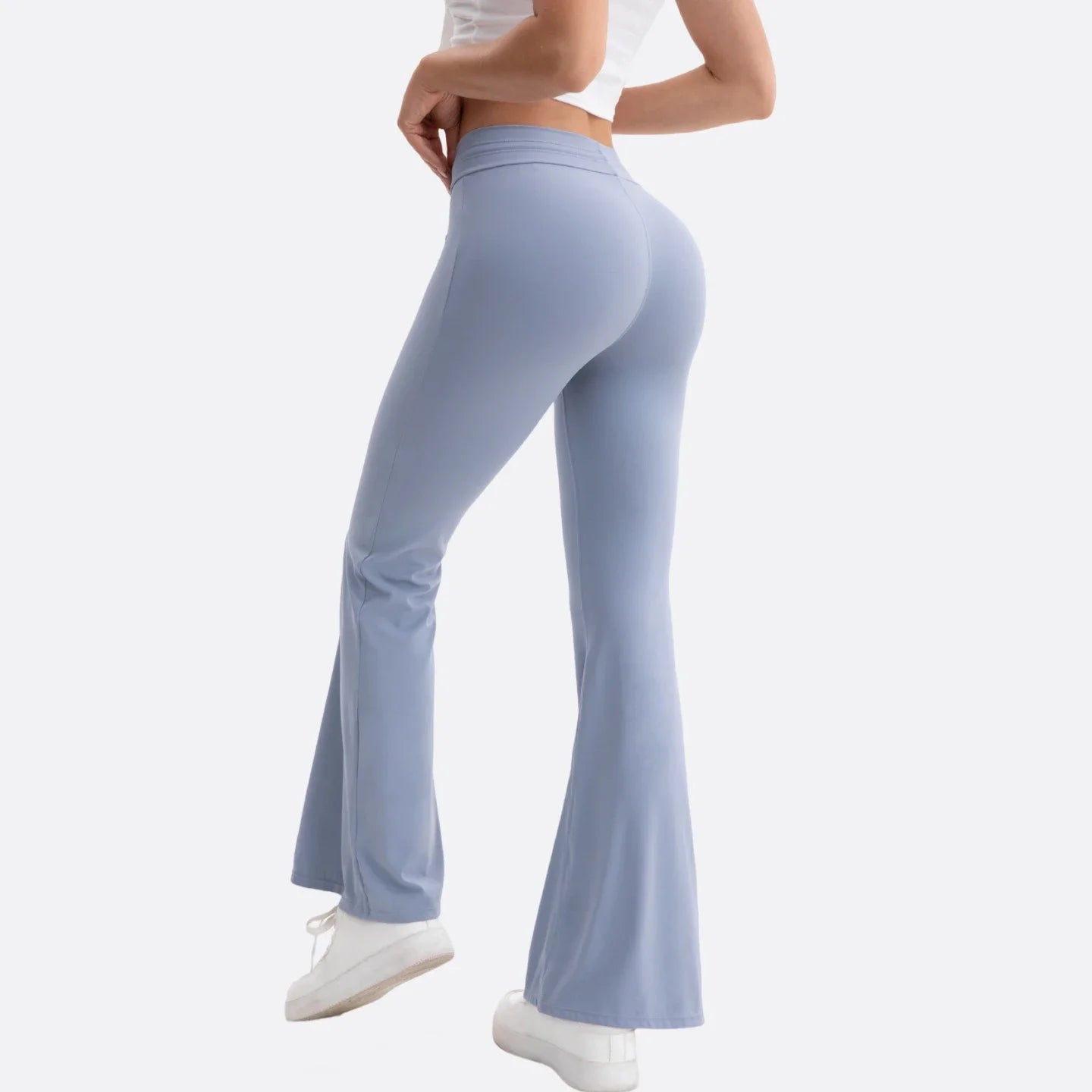 3pcs Women's High-Waisted Workout Flare Leg Pants
