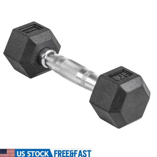 Hex Dumbbell 5lbs Rubber Coated