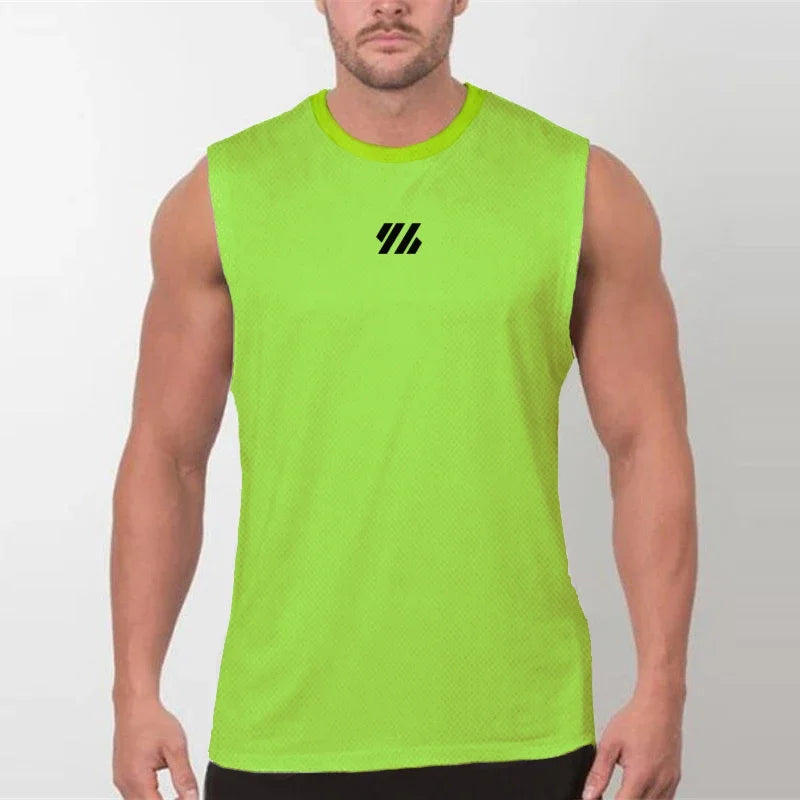 Mens Running Sleeveless Sport Tops