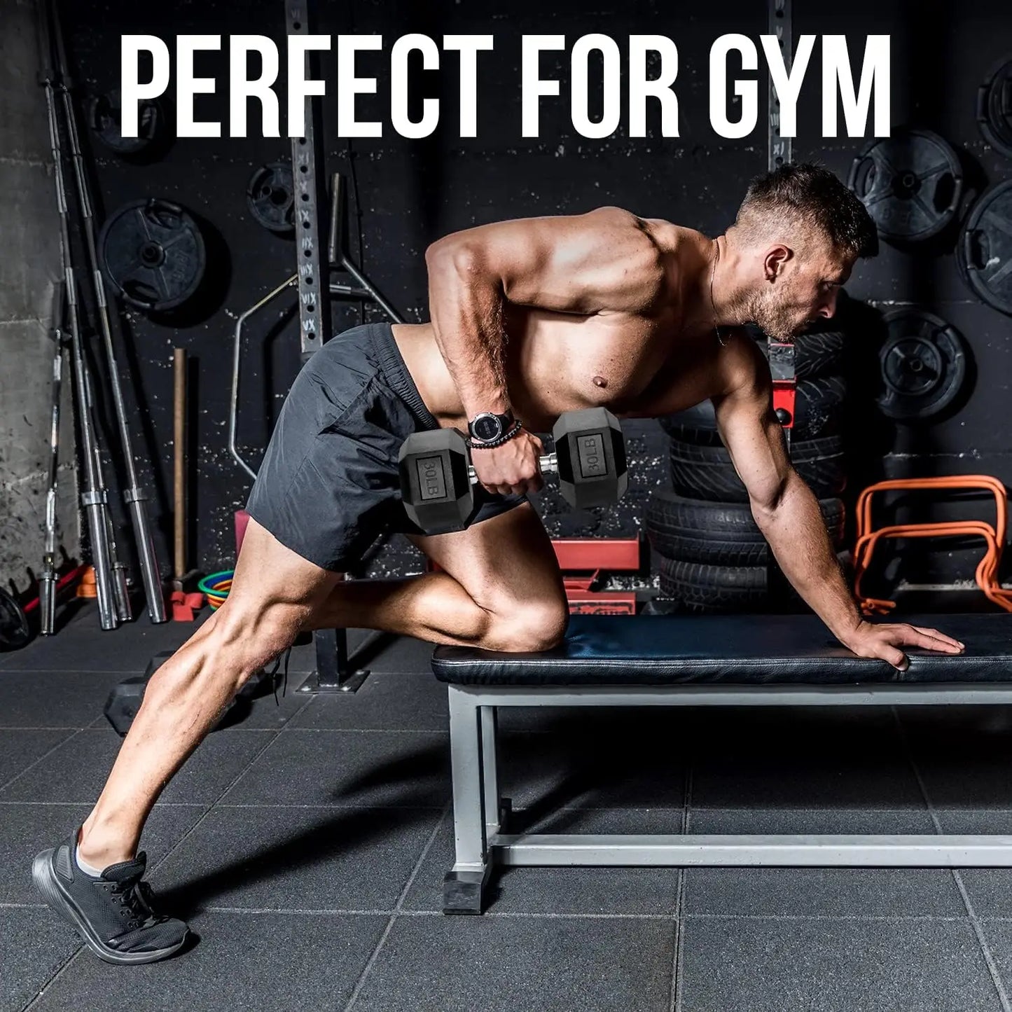 Hex Dumbbell Sets - Heavy Duty PVC Coated Weights