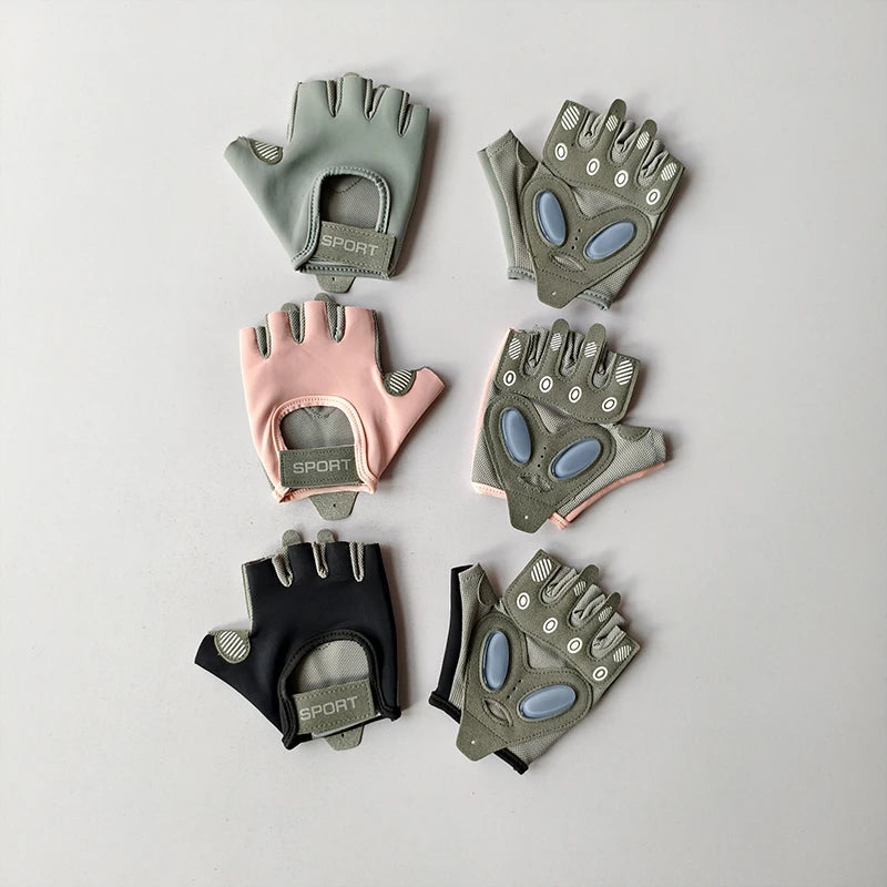 Fitness Women's Half Finger Gloves Anti Cocoon