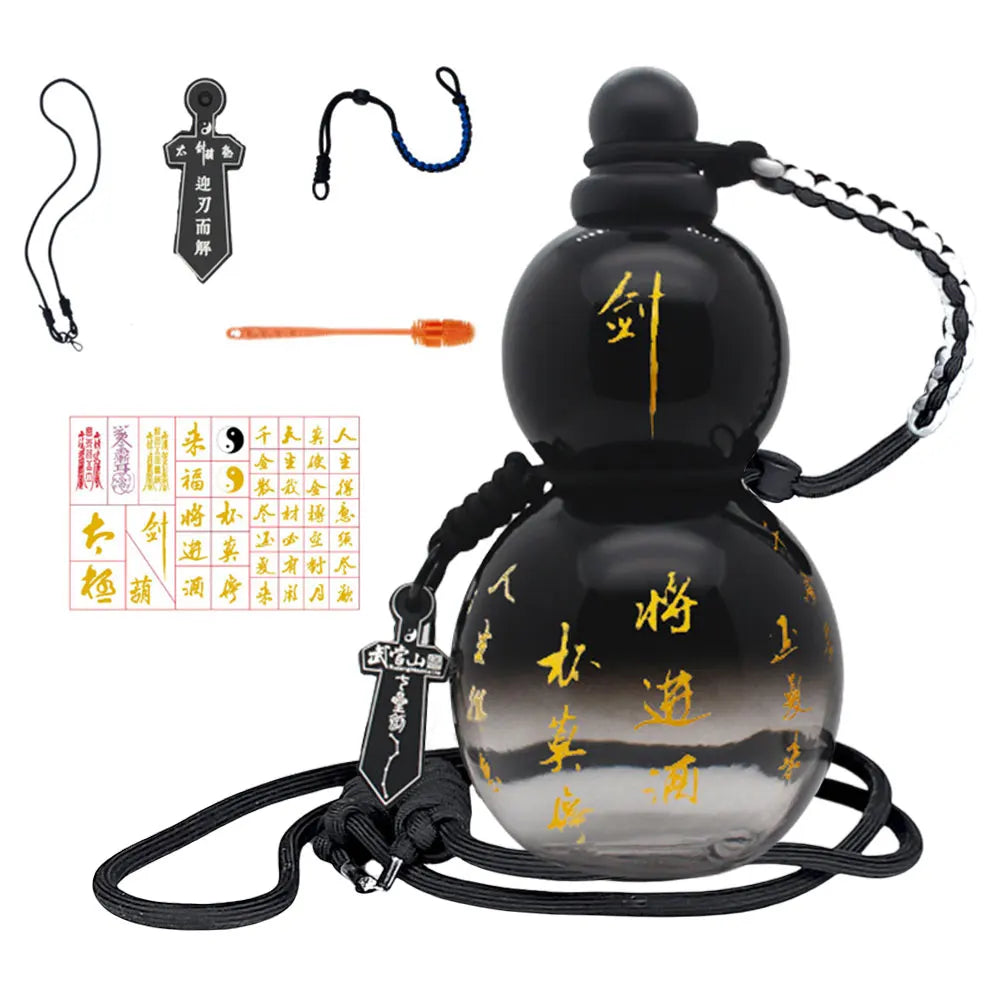 800ml Chinese Retro-Inspired Gourd Water Bottle