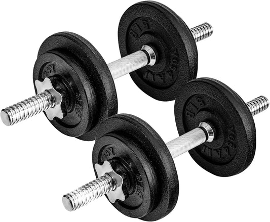 Old School Adjustable Dumbbell Set