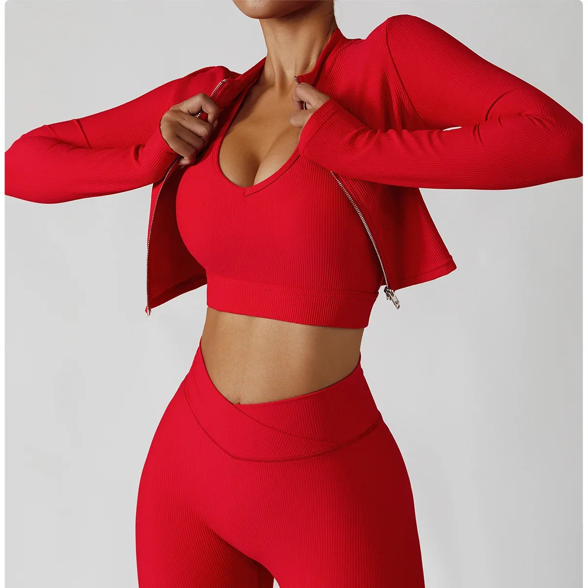 Women's 3 Piece Yoga Set