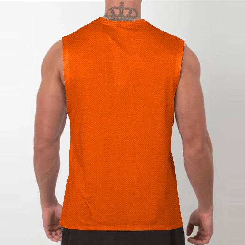 Mens Running Sleeveless Sport Tops