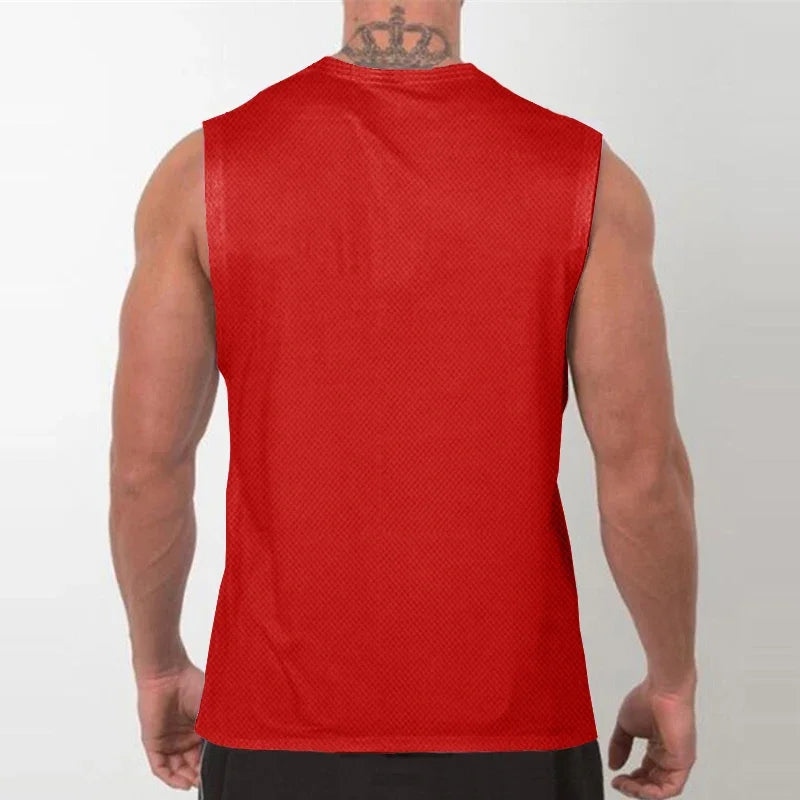 Mens Running Sleeveless Sport Tops
