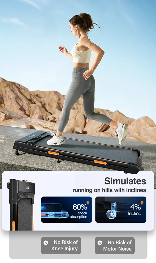 Under Desk Treadmill with Incline