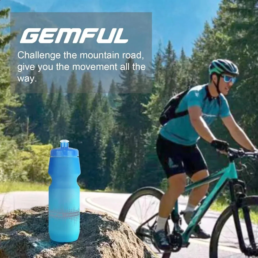 GEMFUL 2 Pack Bike Water Bottles 24oz