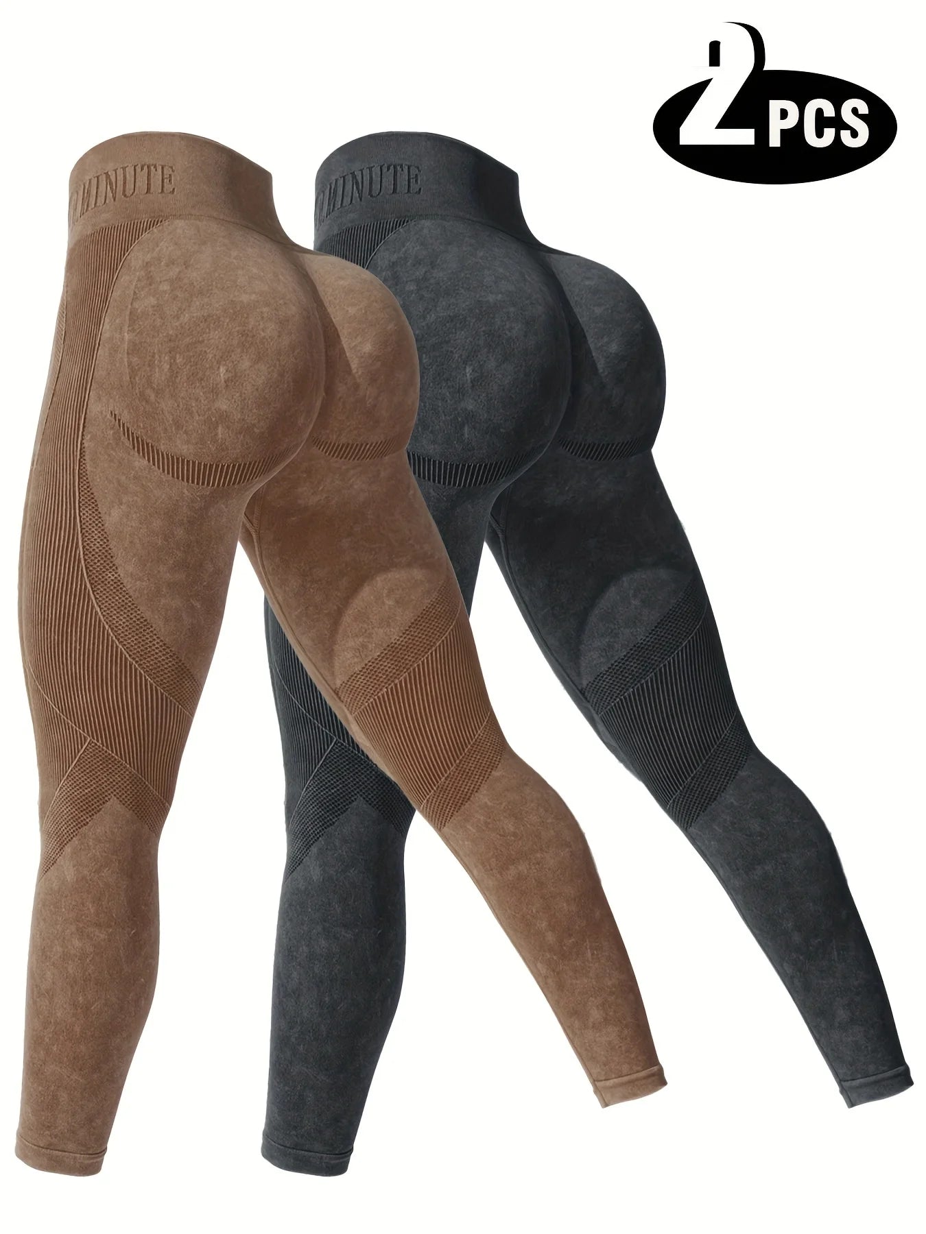 2 Pack Women's High Waisted Sexy Butt Lifting