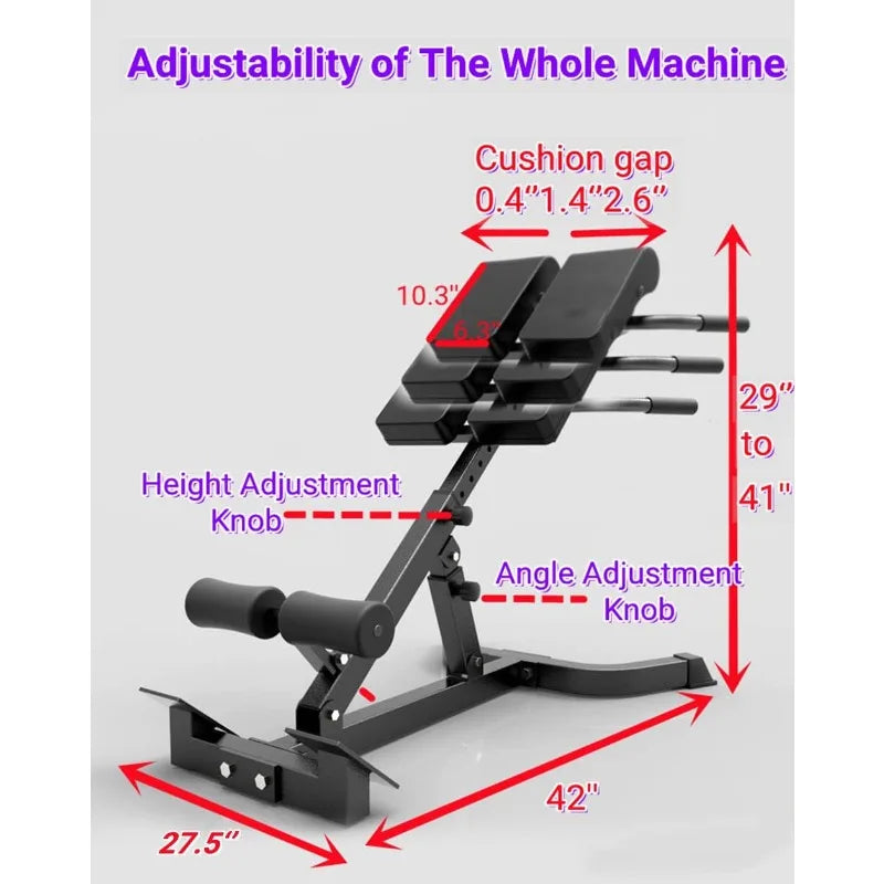 Hyperextension Roman Chair Back Extension Bench