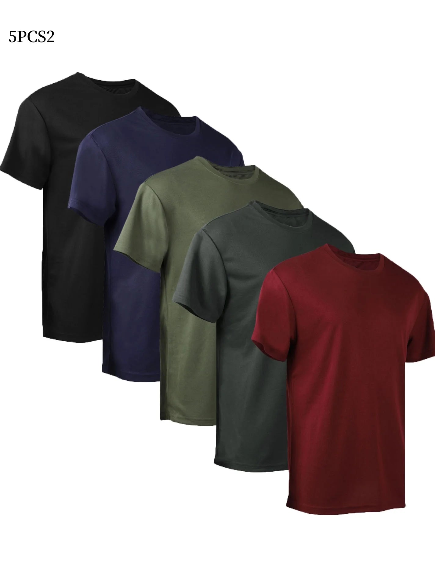 Five Piece Men's Summer Quick Drying Short Sleeved Shirts